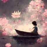 girl, row-boat, flowers, pink, fantasy, nature, digital, asia, fantasy, fantasy, fantasy, asia, asia, asia, asia, asia-7355861.jpg