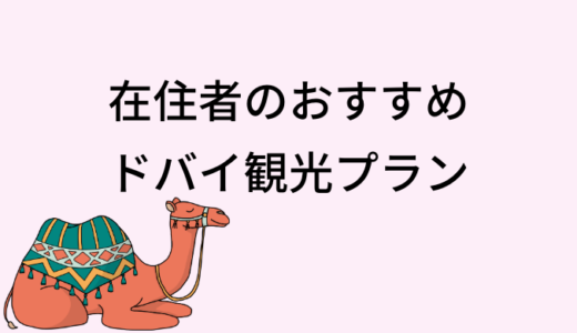 在住者のおすすめドバイ観光プラン— 実際に行ってよかった＆行く価値アリの厳選スポット紹介 —[有料記事]