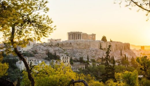 athens, sunset, acropolis, greece, city, vacation, tourism, ancient site, greek architecture, nature, attica, big city, europe-7402123.jpg