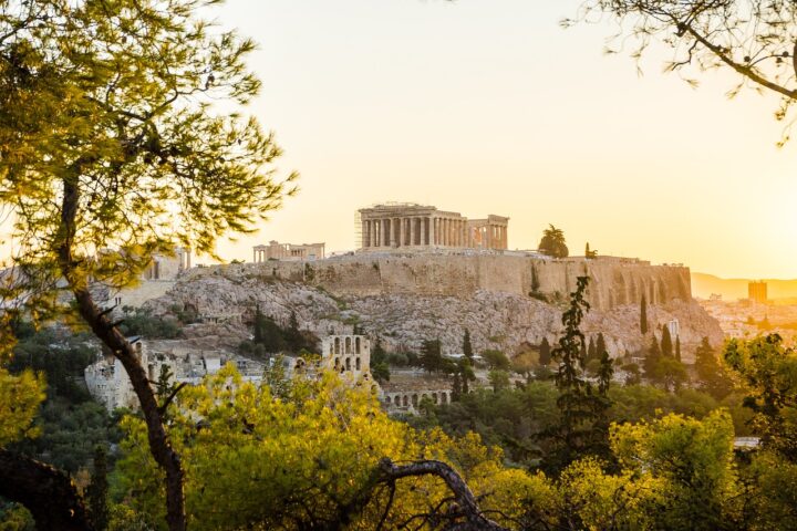athens, sunset, acropolis, greece, city, vacation, tourism, ancient site, greek architecture, nature, attica, big city, europe-7402123.jpg