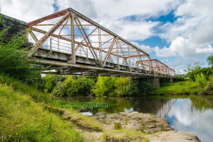 bridge, river, water, reflection, steel bridge, structure, old bridge, nature, uruguay-6370002.jpg